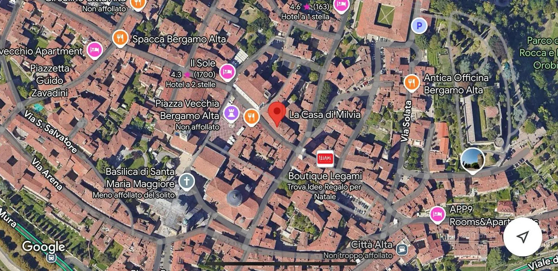 ベルガモLa Casa Di Milviaアパートメント イタリア